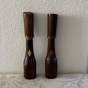 Elegant Wooden Pepper Mills